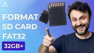 [4 Ways] How to Format SD Card To FAT32 in Windows 10/11 | 32/64/128GB Supported|Easy Tutorial|2024