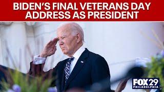 President Biden's final Veterans Day address at Arlington National Cemetery