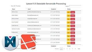 Laravel 5x Datatable Serverside Processing