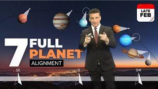 Everything you need to know about the rare 7 planet alignment coming late February 2025