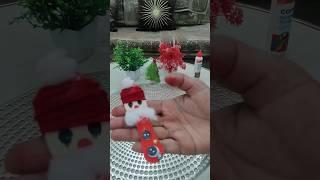 Easy Santa Craft Idea  Stick Edition #shortsfeed #christmas #santa#prachipuri7