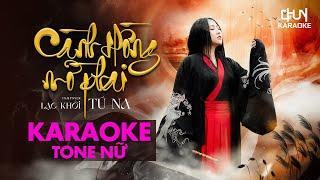 KARAOKE Cành Hồng Mờ Phai - TÚ NA | Thương thay phận hồng nhan...