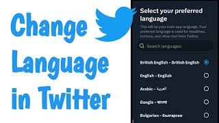 How to Change Language in Twitter (2023)