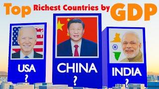 Top Richest Countries by GDP  Comparison in 3D