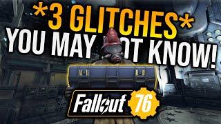 Fallout 76 3 GLITCHES! | Unlimited Stash Glitch! More! You May Not Know! Do This BEFORE Patch!