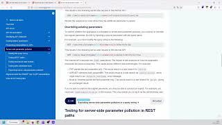 Web Security Academy #151 Exploiting server side parameter pollution in a query string