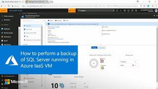 How to perform a backup of SQL Server running in Azure IaaS VM