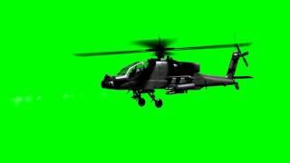 Best off Helicopter fire with machine gun on green screen, Fond vert After Effect