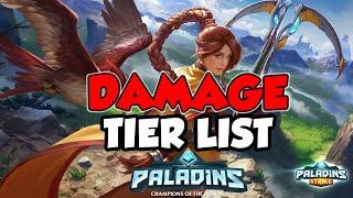 PALADINS DAMAGE TIER LIST DECEMBER WITH BUILDS!