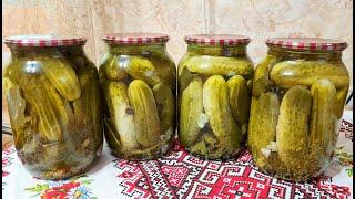 Хрумкі огірки без стерилізації ! Cucumbers marinated without sterilization.