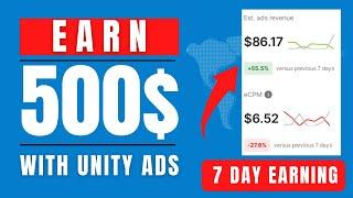 Unity Ads $500+ earning trick | Unity ads earning app