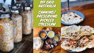 Preserving Cabbage | Canning Pickled Coleslaw | Food Security | Fowlers Vacola | Off Grid Australia