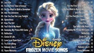 List Of Best Disney Frozen Movie Soundtracks️Disney Lyrics Songs ️ Let It Go, Love Is an Open Door