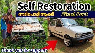 Self Restoration final part | wiper issue solved | maruti 800 restoration | 800 modification
