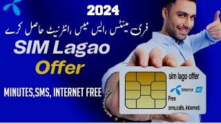 Telenor free internet minutes and messages Sim lagao offer |Sim Lagao Offer