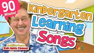 FUN Kindergarten Learning Songs! | 90 Minutes of Educational Kindergarten Songs | Jack Hartmann