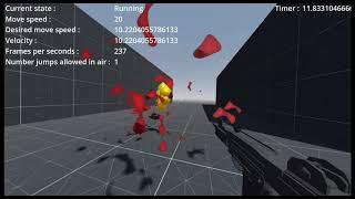 Godot Fast FPS Project - Devlog 1 (featuring a quake mixed with titanfall controller)