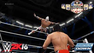 Kalisto vs. Neville – United States Championship Match: SmackDown 2016 WWE 2K16 Simulation