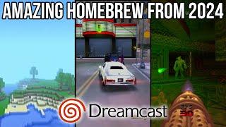 The BEST Dreamcast homebrew/ports from 2024