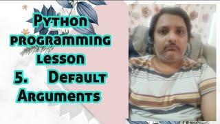 python programming lesson 5