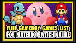 FULL LIST of all GBA games for Nintendo Switch Online! (Datamining!)