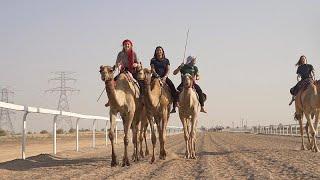 The women making history racing camels in Dubai