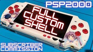 Building A Custom PSP 2000 in 2022! Full Shell Replacement + Vinyl Stickers, Channel Commission!