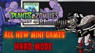 PvZ DLC All New Mini Games Hard Mode