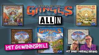 ALL IN: ‍️ RAJAS OF THE GANGES - Inka und Markus Brand - Huch - Brettspiel Überblick