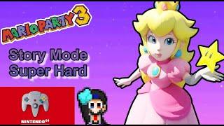 Mario Party 3 - All Character Story Mode (Super Hard) - Part 4 - Peach's Courageous Justice!