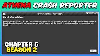 Athena Crash Reporter Fortnite Fix!