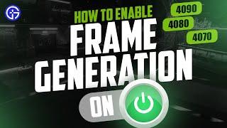 How To Enable Frame Generation On RTX 4090, 4080, 4070 (Windows 10) - QUICK GUIDE - 2024