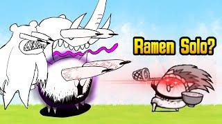 Can Ramen Cat Solo Crazed Cat? (Battle cats)