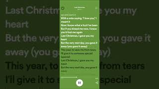 Wham! - Last Christmas [sped up+lyrics]