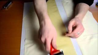 how to make latex fetishwear, tutorial 5, glueing straight seams.wmv