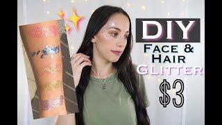 DIY $3 COSMETIC FACE or HAIR GLITTER !