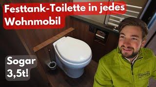 Festtanktoilette in jedes Wohnmobil zum Nachrüsten ! NIE WIEDER CHEMIEDUFT!