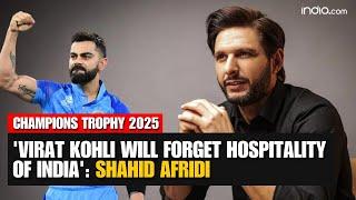 Champions Trophy 2025: Shahid Afridi Claim Kohli to Forget Indian Hospitality in Pakistan