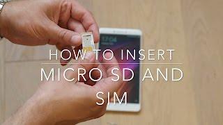 How to insert a micro sd and Sim card in a Xiaomi Mi Max