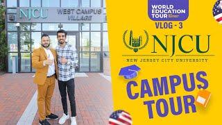 World Education Tour : INDIAN STUDENT IN USA | CHEAPEST UNIVERSITY IN USA (NJCU) CAMPUS TOUR |VLOG 3