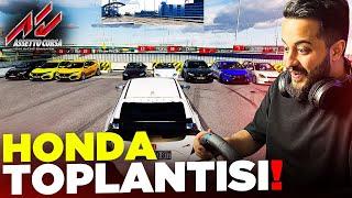 10 KİŞİLİK HONDA ÇETESİ İLE TRAFİKTE MAKASLADIK! Assetto Corsa