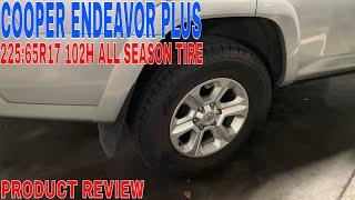   Cooper Endeavor Plus All-Season 225:65R17 102H Tire 