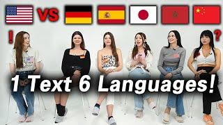 American was shocked by the Language Comparison Around the World!ㅣGermany,Spain,Japan,Morocco,China