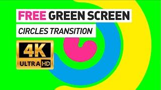 Free Green Screen Chroma Key Transition 4K - Colored circles [FREE]