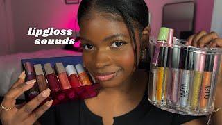 ASMR Showing You My Lipgloss Collection(pumping, rummaging, chill vibes)
