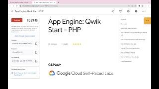 App Engine: Qwik Start - PHP || #qwiklabs || #GSP069 ||  [With Explanation️]