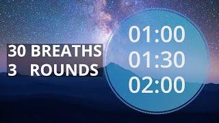Wim Hof Guided Breathing Session - 3 Rounds For Complete Beginners No Talking
