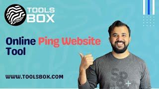 How To Use Online Ping Website Tool | WWW.TOOLSBOX.COM