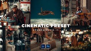 warm Cinematic Lightroom color grading Tutorial  free Preset dng #356