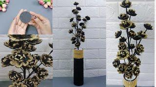 DIY Foam Flowers || Easy to Make Flowers from Eva Foam and Flower Vase